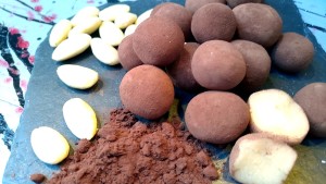 pommes de terre en pâte d'amande
